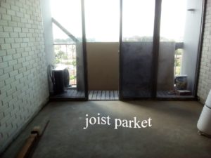 sebelum pemasangan lantai kayu